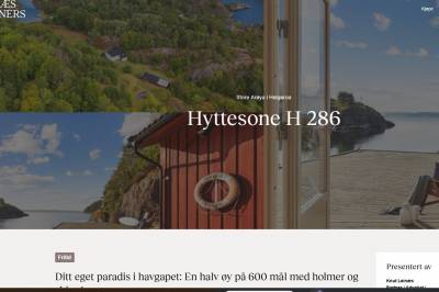 Selger halve øya: Kjøper kan få med uavklart tilsynssak