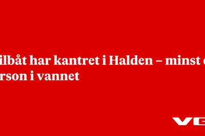 Seilbåt har kantret i Iddefjorden – minst én person i vannet