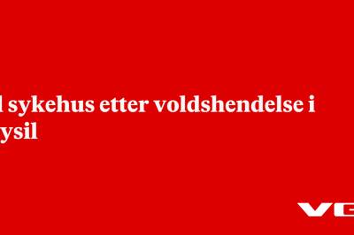 Til sykehus etter voldshendelse i Trysil