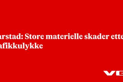 Harstad: Store materielle skader etter trafikkulykke