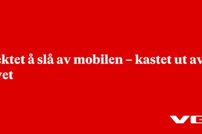 Nektet å slå av mobilen – kastet ut av flyet