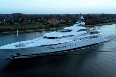 Putins «superyacht» i dansk farvann
