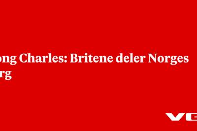 Kong Charles: Britene deler Norges sorg