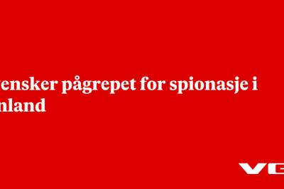 Svensker pågrepet for spionasje i Finland