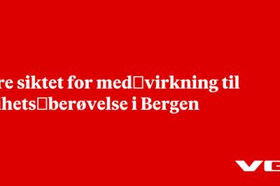 Fire siktet for med­virkning til frihets­berøvelse i Bergen