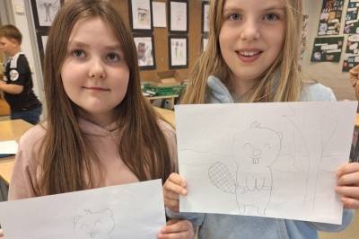 Bever-spor ved Trosvik skole