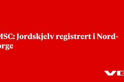 EMSC: Jordskjelv registrert i Nord-Norge