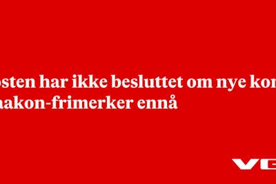Posten har ikke besluttet om nye kong Haakon-frimerker ennå