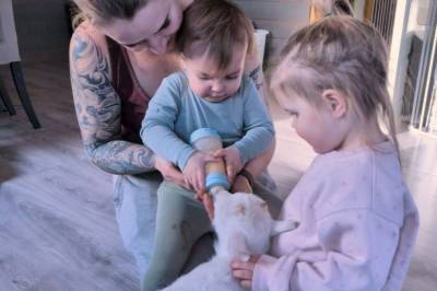 Snøfnugg omkom nesten under fødselen – blei familiens kjæledegge