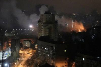 Massivt angrep mot Kyiv