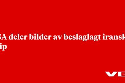 USA deler bilder av beslaglagt iransk skip