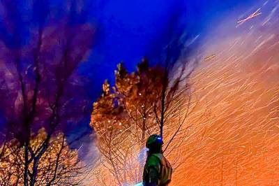 Brannvesenet sine eigne bilete frå Sukkertoppen