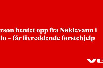 Person hentet opp fra Nøklevann i Oslo – får livreddende førstehjelp