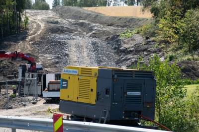 Graving ved E16: Turområde midlertidig avsperret