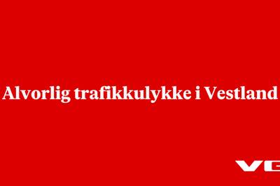 Alvorlig trafikkulykke i Vestland