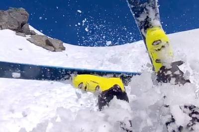 Utløste snøskred - skled 350 meter