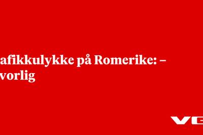 Trafikkulykke på Romerike: – Alvorlig