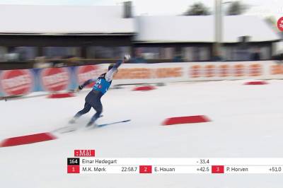 Her faller Hedegart rett før oppløpet: - Helt kritisk