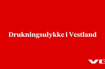 Drukningsulykke i Vestland