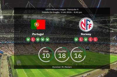 Portugal – Norge: Forhåndsomtale, forventede lagoppstillinger og statistikk