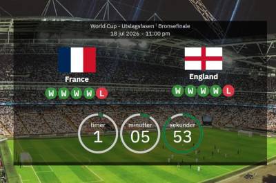 VM! England – Frankrike: Kylian Mbappé starter, mens Harry Kane hviles