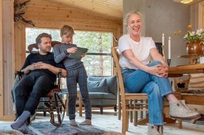 Hytta på Hovden ble dobbelt så stor