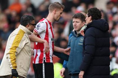 Brentford bekrefter ankelskade på Ajer