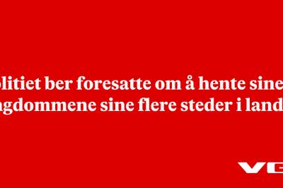 Politiet ber foresatte om å hente sine ungdommene sine flere steder i landet