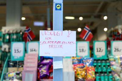 Dårlig vær og utsolgt for briller