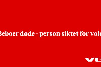 Beboer døde - person siktet for vold
