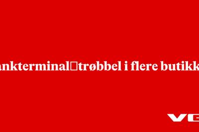 Bankterminal­trøbbel i flere butikker