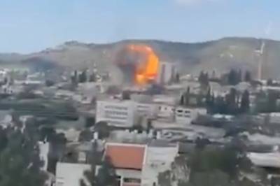 Iransk missil treffer israelsk by