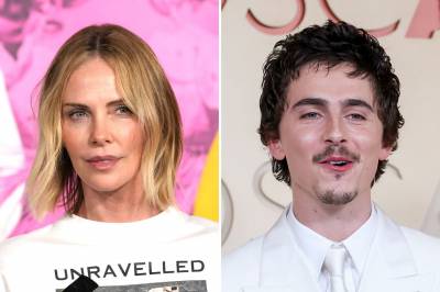Charlize Theron i strupen på Timothée Chalamet