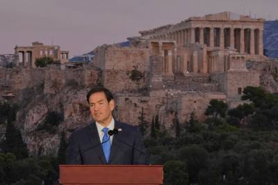 Rubio med tordentale mot Europa i Aten