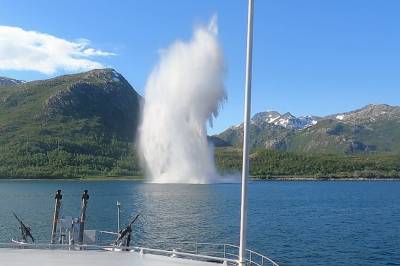 Her sprenges miner utenfor Tromsø