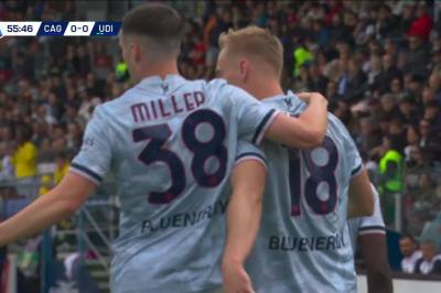 Adam Buksa setter 1-0 mot Cagliari