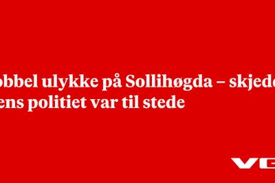 Dobbel ulykke på Sollihøgda – skjedde mens politiet var til stede