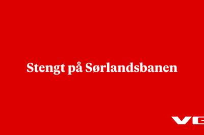 Stengt på Sørlandsbanen