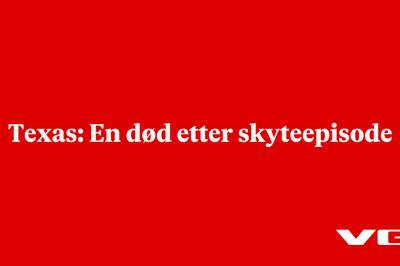Texas: En død etter skyteepisode