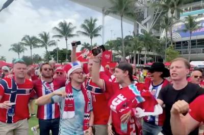 Koker i Miami: Haaland hylles – engelskmennene svarer med stikk