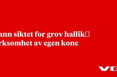 Mann siktet for grov hallik­virksomhet av egen kone