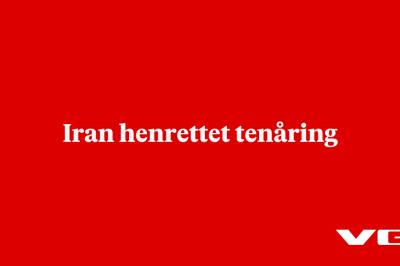 Iran henrettet tenåring