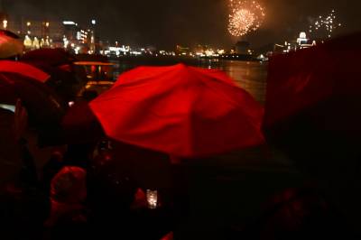 Lyser opp Bergen. Godt nyttår!