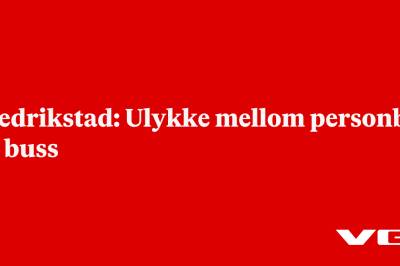 Fredrikstad: Ulykke mellom personbil og buss