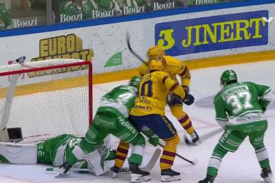 Noel Gunler med mål mot Rögle BK
