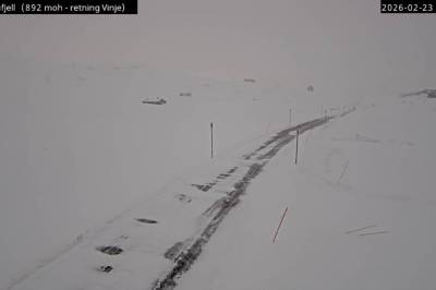 Vikafjellet er stengd etter snøskred