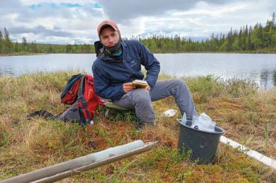 Her ser forskeren hvor mange snøskred som har gått de siste 10.000 årene