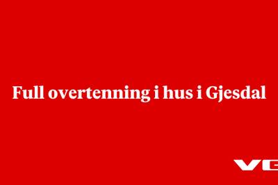Full overtenning i hus i Gjesdal