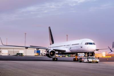 Har leid luksusfly til USA