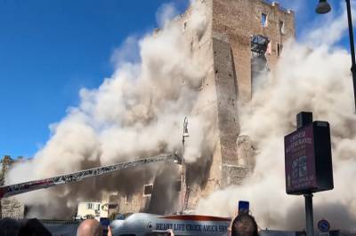 Middelaldertårn i Roma kollapset under renovering